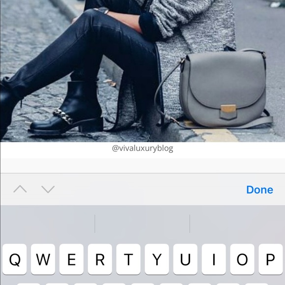 Celine Grained Calfskin Compact Trotteur navy - Picture 11 of 12